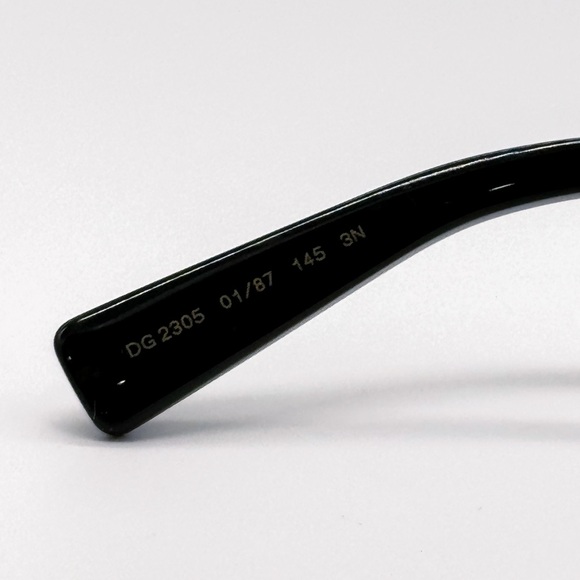 NEW DOLCE&GABBANA DG2305 01/87 OVERSIZED BLACK WOMEN SUNGLASSES DOLCE&GABBANA - Picture 9 of 10